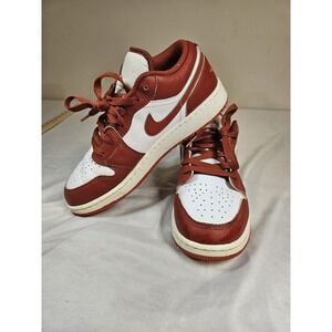 Nike Air Jordan 1 Low SE "Dune Red" sneakers.  Size 5Y